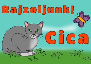 Read more about the article Cica rajz – nyuszi helyett cica ül a fűben